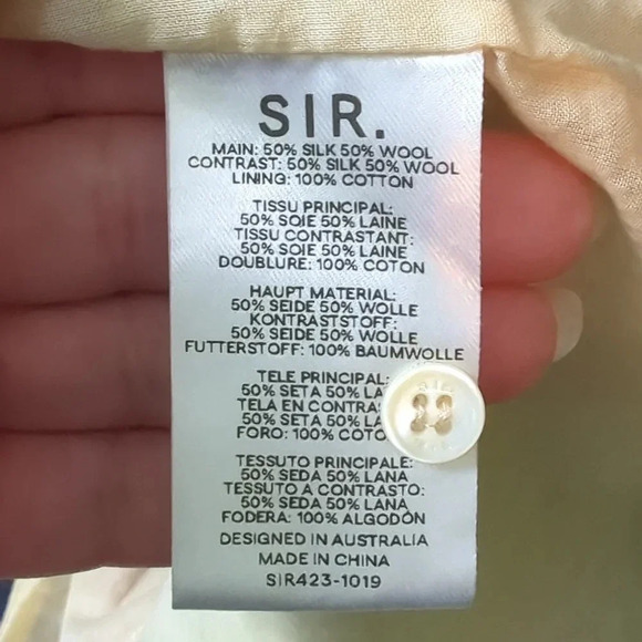 SIR . Multi Patchwork Midi Dress NWT. Size 2 - Picture 10 of 16